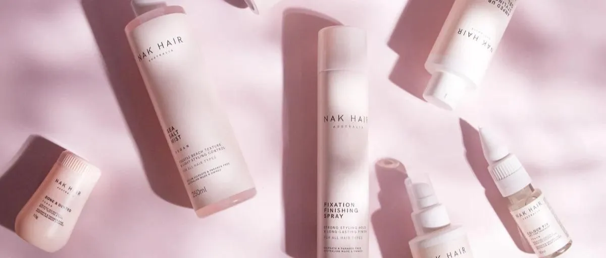 Showcase of NAK Hair products